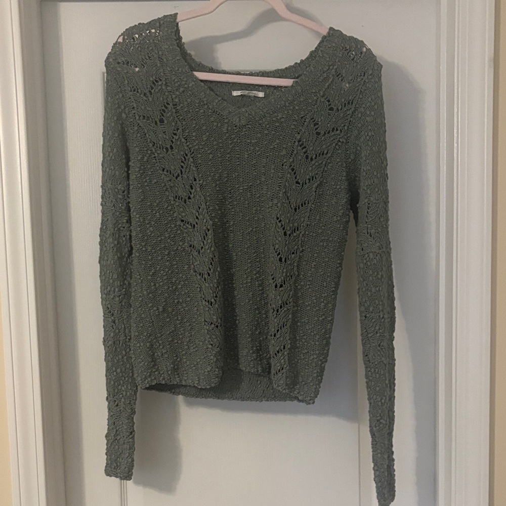 O'Neill Open-Knit Sage Scoop Neck Sweater
